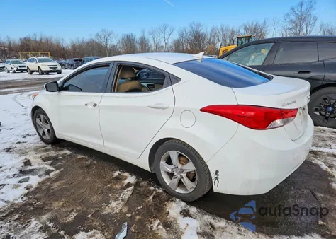 2013 Hyundai Elantra Gls from USA, damaged, VIN 5NPDH4AE6DH164065